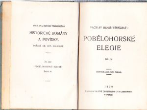 Pobělohorské elegie Díl IV. Vydáno 1930