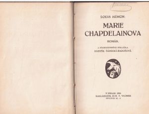 Marie Chapdelainová od Louis Hémon